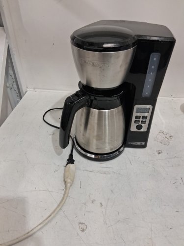 BLACK AND DECKER Programmable Coffee Maker - 12-Cup thermal carafe - Stainless Steel/black (MODEL: CM2046SC) image 2