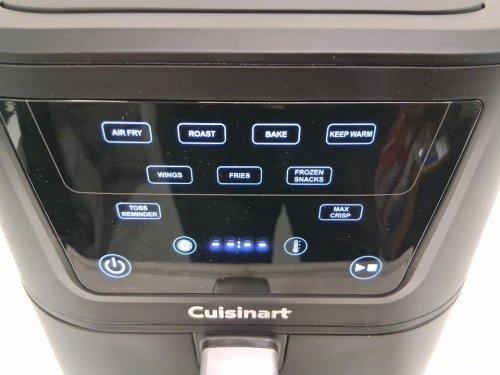 cuisinart compactmax basket air fryer with 4 functions: air fry, bake, roast & keep warm with digital touch screen display - 8qt - black (model: ‎AIR-210c) image 6