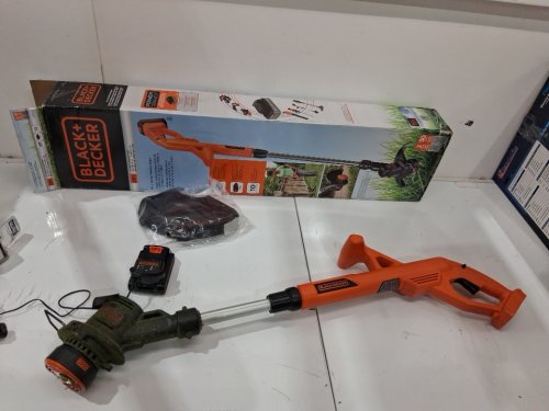 BLACK+DECKER STRING TRIMMER/EDGER - 20V 10" - BLACK/ORANGE (MODEL: LST201) image 3