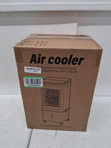 3-IN-1 PORTABLE 60° OSCILLATING AIR CONDITIONER/COOLER WITH REMOTE - 3 SPEEDS - 5.5L - WHITE(MODEL: BW-102YF) image 2