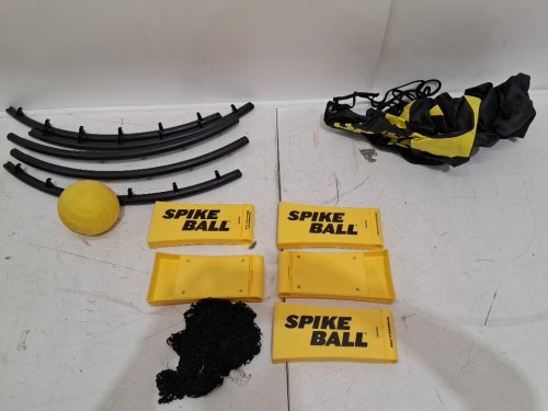 SPIKEBALL 1-BALL SPORTS GAME SET FOR BEACH/OUTDOORS - BLACK/YELLOW (MODEL: S-SS-001) image 3