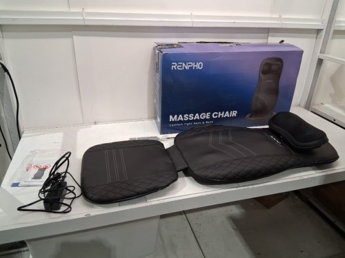 RENPHO ADJUSTABLE SHIATSU MASSAGE SEAT With HEAT, & REMOTE (MODEL: RF-BM066) image 2