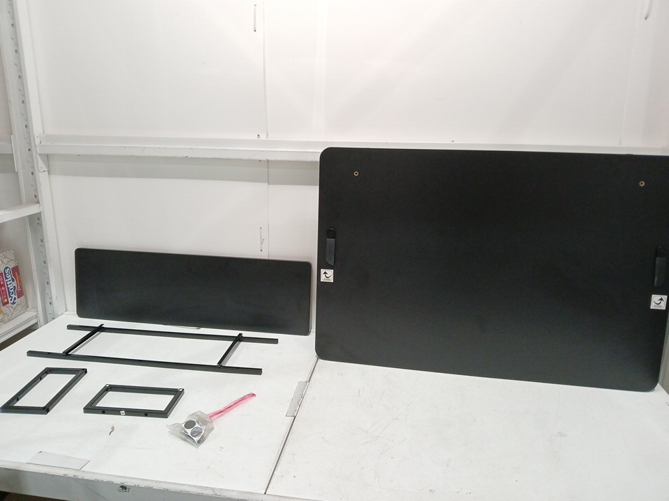 SIMPLE HOUSEWARE STANDING DESK CONVERTER - 36" PNEUMATIC HEIGHT ADJSUTABLE WITH MONITOR RISER - BLACK (MODEL: OD-82B-K#YT04) image 3