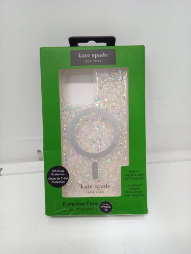 Kate Spade Protective Phone Case with MagSafe for iPhone 16 - Chunky Glitter image 2