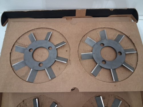 4pk heavy duty industrial 8-blade meat grinder replacement wheel/blade - silver (model: ee-40) image 6