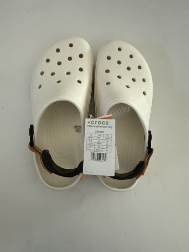 unisex crocs classic all terrain clog - women:11 / men: 9 - white/ multi image 2