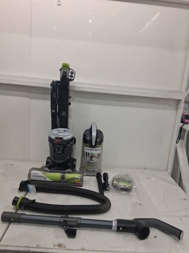 Bissell Lightweight cord rewind Pet Hair Eraser Turbo Upright Vacuum - black/green (Model: 2475C) image 3