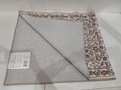 washluxe area runner rug - 2ft x 5ft - multicoloured/flowers (style: 2046294) image 3