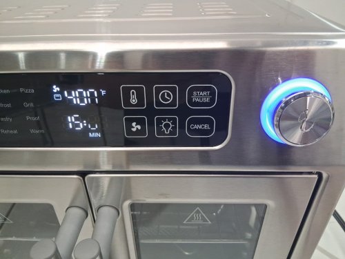 Emeril Lagasse Stainless Steel Extra Large Air Fryer Convection Toaster Oven with French Doors - 26QT - Silver (model: fafo-001) image 4