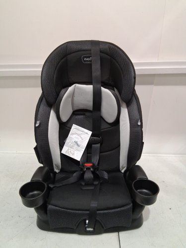 EVENFLO CHASE PLUS 2-IN-1 BOOSTER CAR SEAT FOR KIDS, 5-POINT HARNESS CONVERTS TO HIGH BACK BOOSTER - HURON/BLACK/GREY (MODEL: 30712344C) image 3