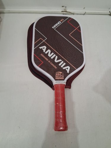 Aniviia T700 Carbon Fiber Nano TI pickleball Paddle and cover - 7.9oz  - Phoenix Red image 3