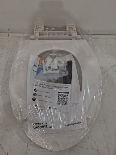 Garvee elongated soft close easy clean plastic toilet seat - 19" - white - (model: pho_11gxk800) image 4