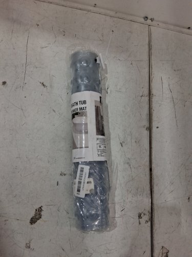 hitslam anti slip bathtub & shower mat - 40''x 16'' - clear image 2