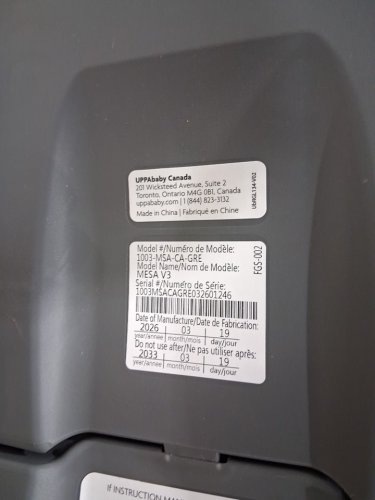 UPPAbaby Mesa V3 Infant Car Seat with SmartSecure Technology - greyson (model: 1003-msa-ca-gre) image 3