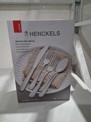65pc Henckels Lucena Stainless Steel Flatware Set- (model:1020323) image 2