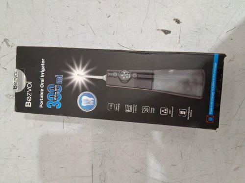 bezvoi portable rechargeable oral irrigator with 5 modes - includes 6 tips - black (model: y215) image 2