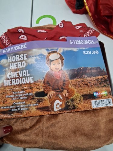 BABY PALAMON HORSE HERO COSTUME - 6-12 MONTHS - BROWN (style: 10198 (6-12m)) image 2