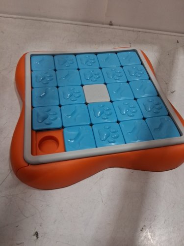 OUTWARD HOUND NINA OTTOSSON CHALLENGE SLIDER INTERACTIVE TREAT PUZZLE DOG TOY - ADVANCED/LEVEL 3 - ORANGE/BLUE - (MODEL: 69343) image 3