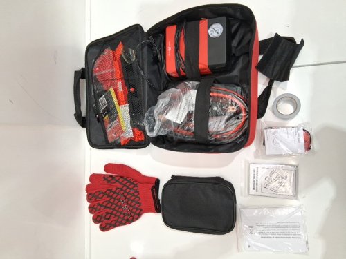68PC AUTO READY EMERGENCY ROADSIDE KIT - RED/BLACK (MODEL: 3555662) image 4