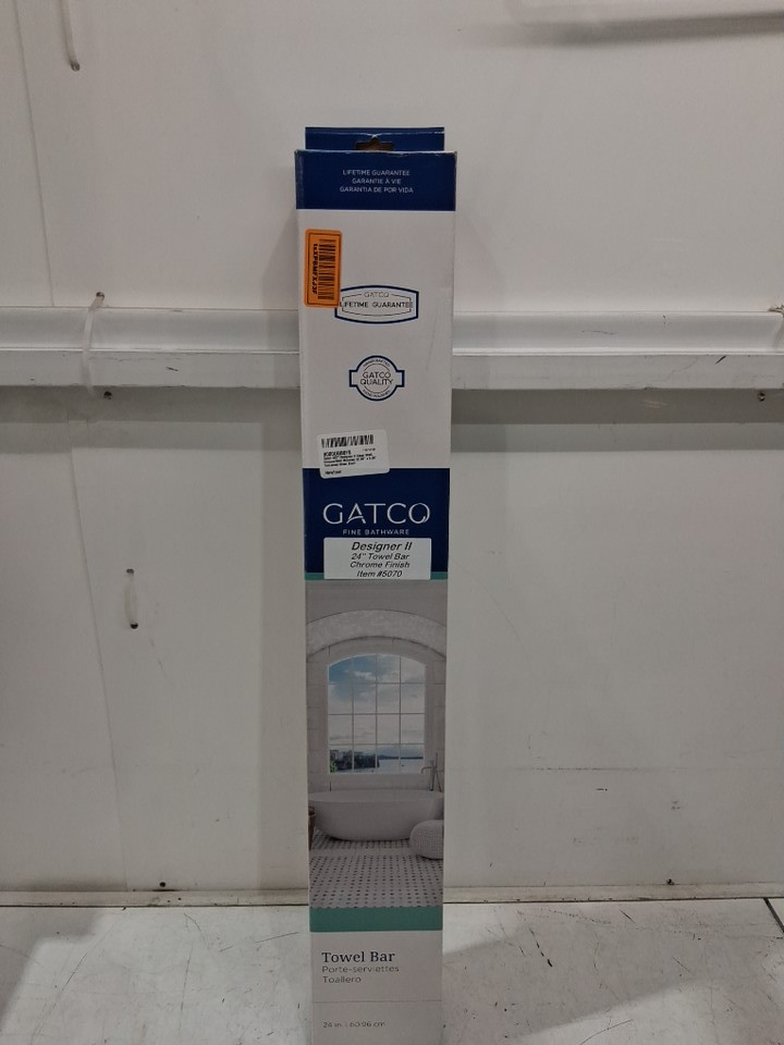 Gatco Designer Wall-mounted towel rail for bathroom- 24" - Chrome (model:5070) image 2