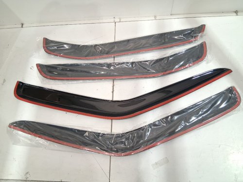 TYG tape Window Visors Fits for 2005-2016 Nissan Xterra -black - (model: IKWS-NXTRRA05) image 3