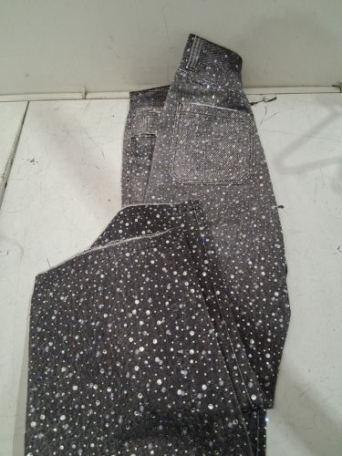 men's BIRTH OF ROYAL CHILD rhinestone-embellished straight jeans - small - black (style:  BC24FWPT06) image 6