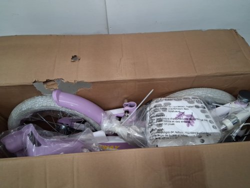 costway Kids Bicycle with removable training wheels, baSKET, Doll Seat and Streamers - 16" - purple (model: ts10239zs-16) image 4