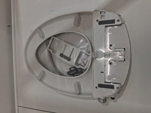 BRONDELL SWASH ECOSEAT NON-ELECTRIC SLOW-CLOSE BIDET TOILET SEAT - FITS ROUND TOILETS 18"-19.5"/5.5"-8" BOLT SPREAD - WHITE (MODEL: CANS101-EW) image 2
