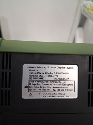 Dawei Vet HANDHELD PORTABLE Scanner B-Ultra Sound MACHINE - 3.5mhz - green (model: 50) image 6