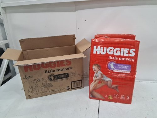 132PK HUGGIES LITTLE MOVERS DIAPERS - SIZE 5 (27+lbs) - DISNEY BABY LION KING (MODEL: 56316) image 3