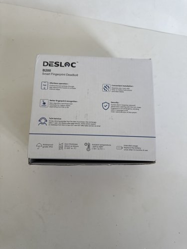 DESLOC B200 SMART FINGERPRINT DEADBOLT LOCK WITH TOUCHSCREEN KEYPAD - BLACK image 4