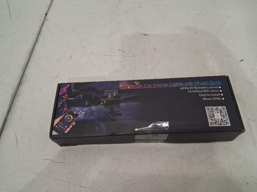 Keepsmile Car Interior RGB LED Light Strip Kit with Music Sync and Bluetooth Remote App - Black image 2