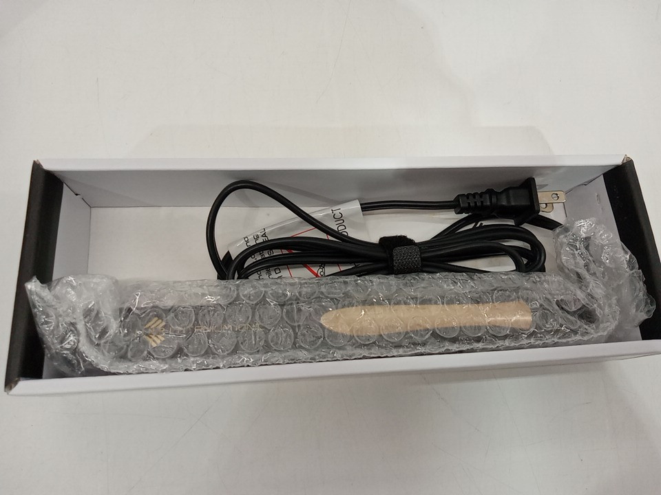 Jinri Professional Titanium Mini Flat Iron Hair Straightener - Max 410°F - 4/5" - Black / gold image 4