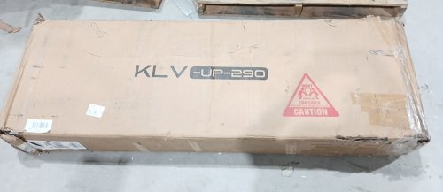Upholstered Canopy Bed With Jewel Encrusted Headboard - Queen - White (Model: KLV -UP-290) image 2