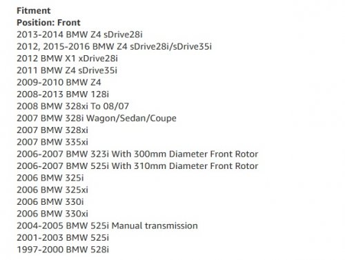 CMX Front Ceramic Disc Brake Pads - For various 2000 to 2014 BMW models (Model: CMX-D1061) image 2
