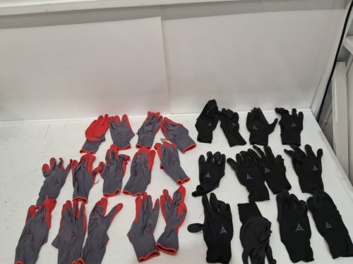 14PR HAND CREW FOAM LATEX COATED WORK GLOVES - extra large - RED/GREY/BLACK (MODEL: 1769987) image 4