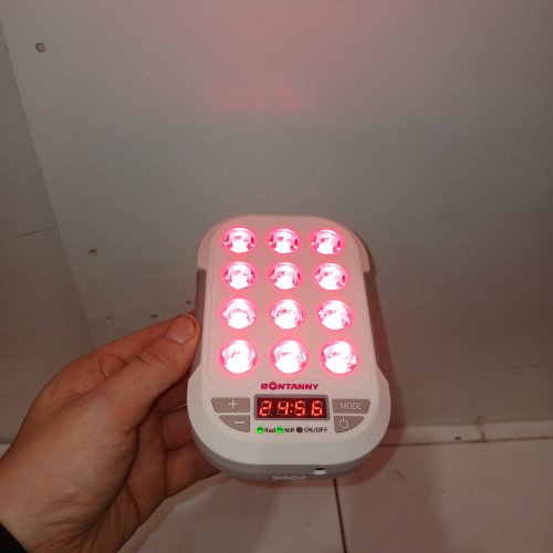 BONTANNY Portable Red Light Device WITH 3 WAVELENGTH 660nm 850nm 1060nm - Mini Handheld Red Light Panel with 12 Pcs Triple Chip LEDs (MODEL:BO-60) image 5