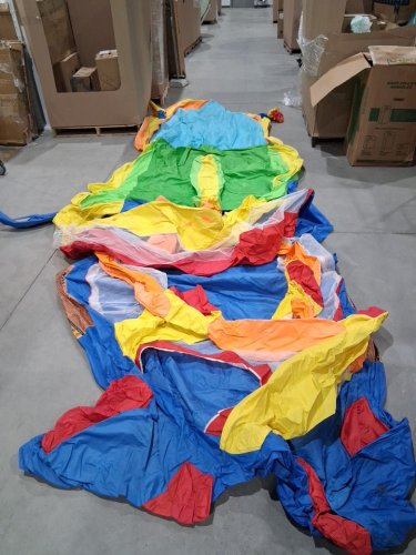 Umbalir Inflatable Bounce House with 3 Racing Slides and Ultra-Wide Climbing Wall Indoor Outdoor Castle Inflatable Trampoline - KIDS AGED 3-8 - 12FT x 10FT - blue red and yellow - (model: DFQHS2405229) image 2