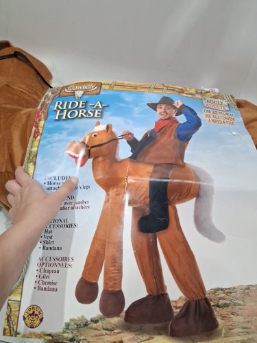 Men's Forum Novelties by rubies Ride A Horse Costume - OS - brown - (model: F74032) image 3