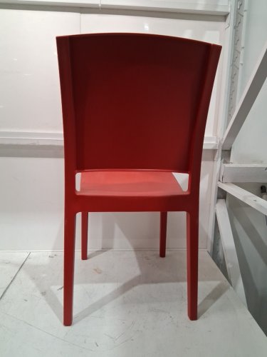 ARETA plastic stacking dining chair - 35" x 17" - red - (model:1011751) image 5