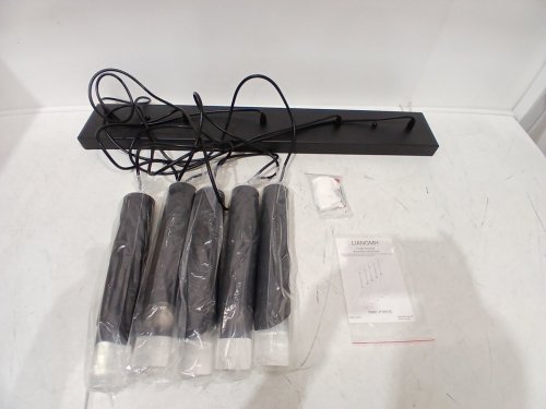 LIANGMH Dimmable 5-LED Adjustable Pendant Light Fixture - 59" x 30" x 5" - 990LM /6000K - BLACK (MODEL: JP-043-5C) image 4