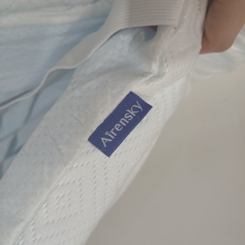airensky Memory Foam Mattress Topper - full sleeper - white image 4