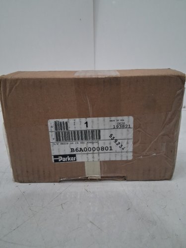 parker Hannifin pneumatic  general inline industrial solenoid valve - 145psi - 4.8w - black (model: b6a0000801/p0194749) image 2