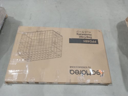 FEANDREA DOG CAGE PET CRATE With 2 DOORS FOR EASY ENTRY - XXL (48") - black (MODEL: PPD48H) image 2
