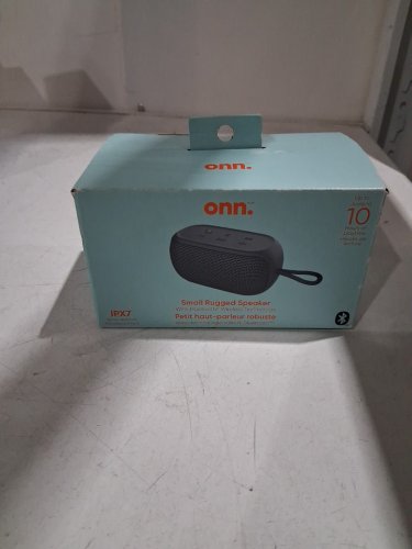 ONN. SMALL BLUETOOTH RUGGED SPEAKER WITH PARTY SYNC MODE - UP TO 10 HOURS OF PLAYTIME - GREY (MODEL: AAGRY100081918) image 2