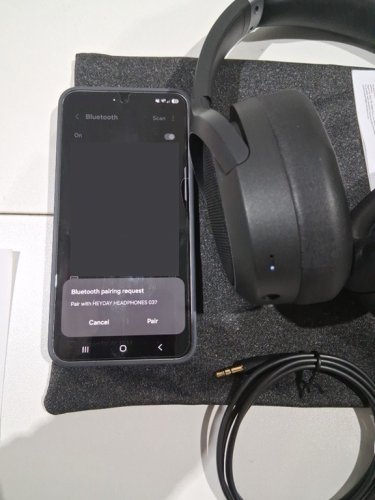 Heyday Active Noise-cancelling Bluetooth Wireless Over-Ear Headphones - Black - (Model: 008 07 0580) image 6