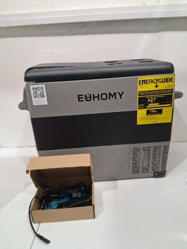 EUHOMY Electric Cooler Refrigerator Fridge/Freezer With APP Control - 55L CAP - 12V - Black/Grey (Model: CF001-55GR-CAEH) image 3