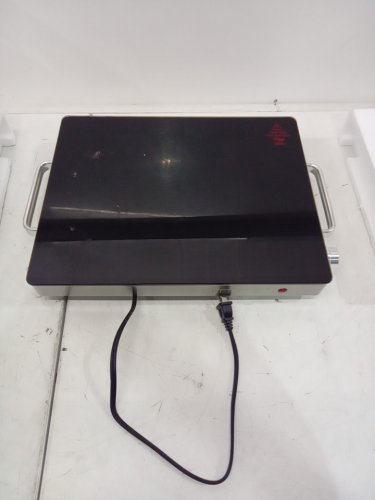 Chefman Compact Glasstop Warming Tray with Adjustable Temperature Control - 15"x12"  - black (model: rj22-mbtc-ca) image 3