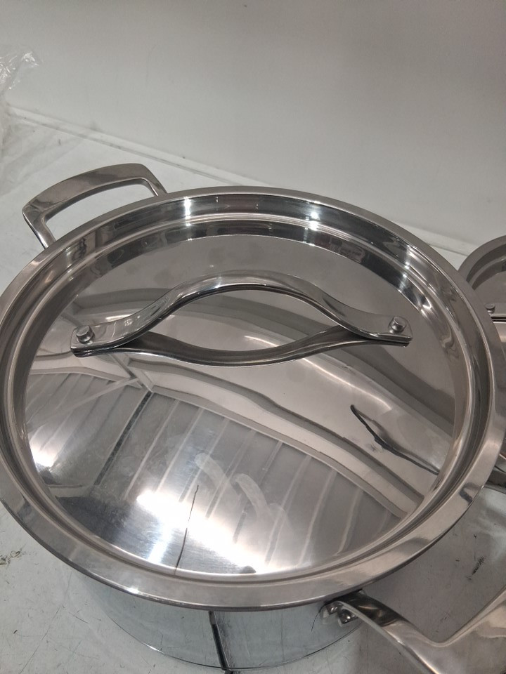 10pc kirkland signature 5-ply clad stainless steel cookware - stainless steel - (model: 1119338) image 4