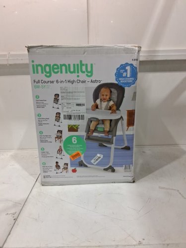 INGENUITY FULL COURSE CONVERTIBLE 6-IN-1 HIGH CHAIR - ASTRO (MODEL: 13108) image 2